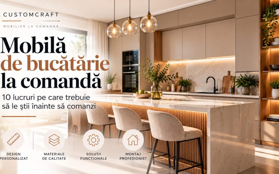 Mobilă de bucătărie la comandă: 10 lucruri pe care trebuie să le știi înainte să comanzi