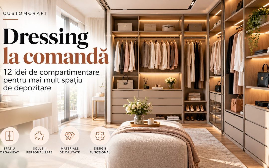 Dressing la comandă: 12 idei de compartimentare pentru mai mult spațiu de depozitare