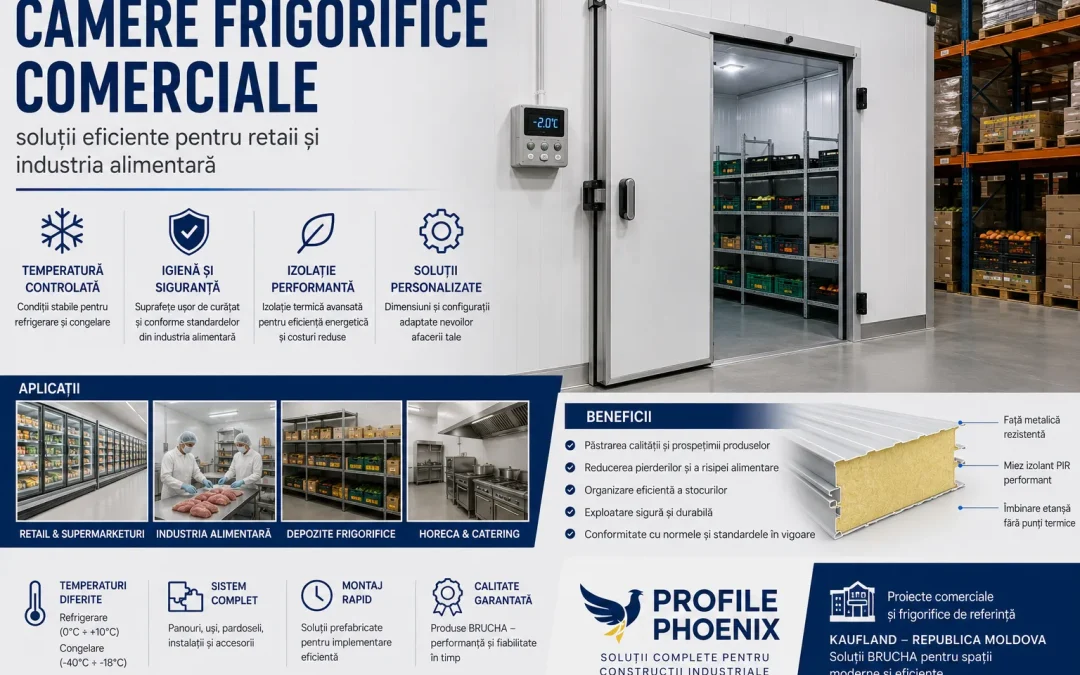 Camere frigorifice comerciale: soluții eficiente pentru retail și industria alimentară